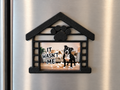 Doghouse Frame - Landscape + 1 x 90mm x 65mm Rectangle Magnet