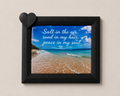 Rectangle Heart Photo Magnet Frame + 1 Personalised Magnet