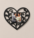 Decorative Heart Photo Magnet Frame + 1 Personalised Magnet